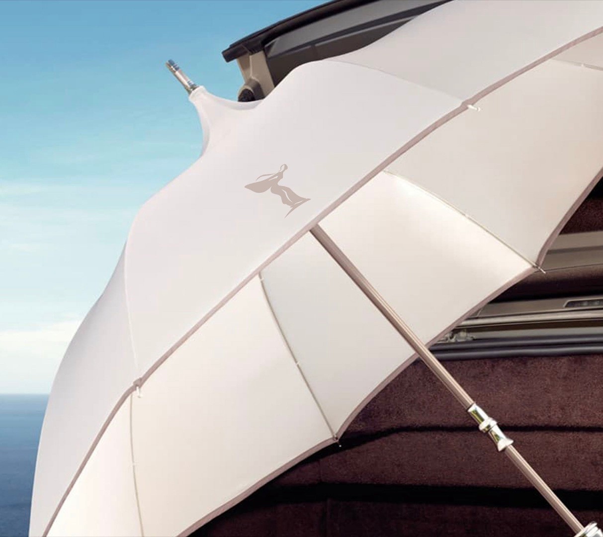 Graphic depicting a hexagonal cropped photo of an interior room design with grid lines along its borders.