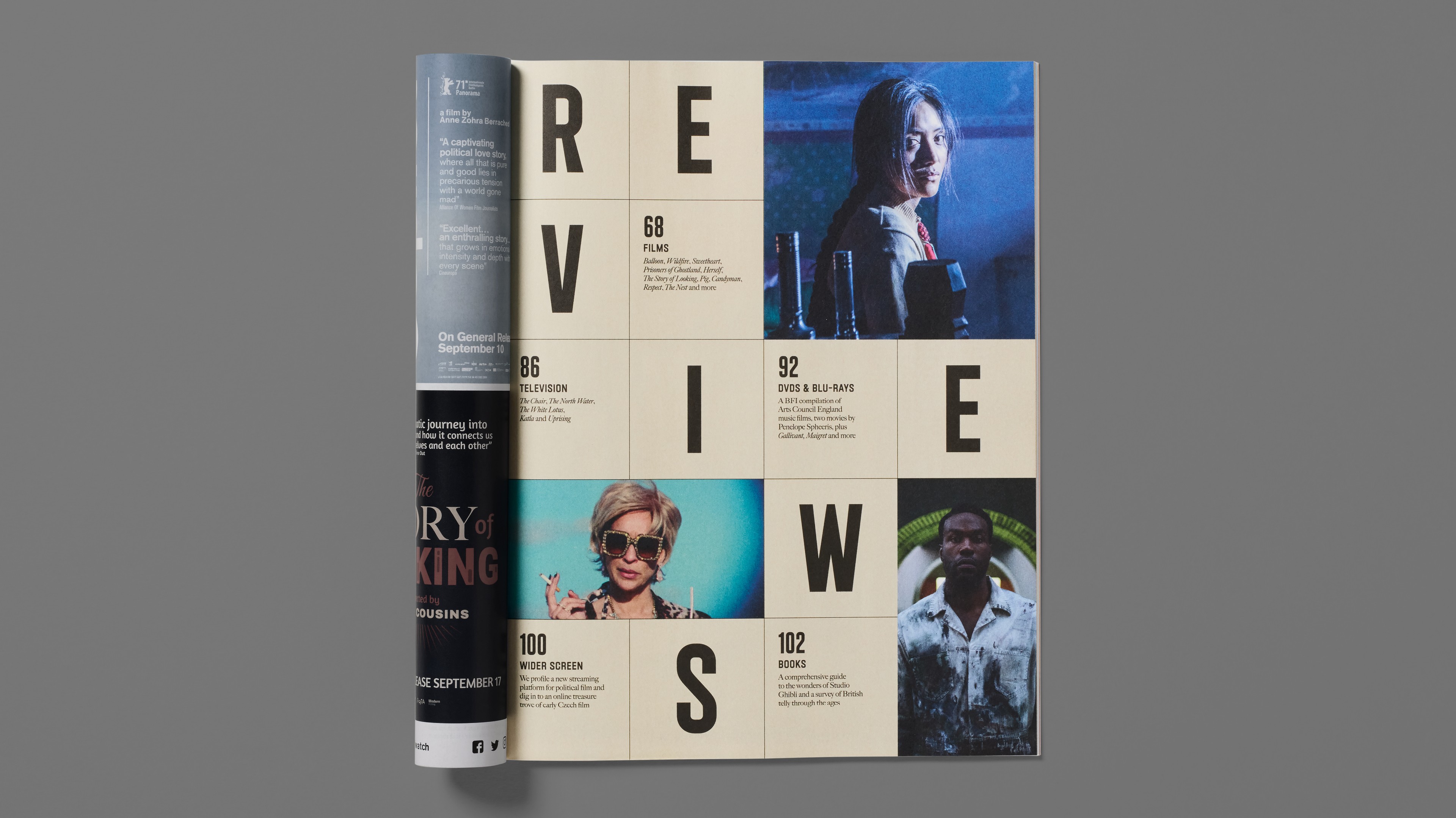 Graphic depicting a hexagonal cropped photo of an interior room design with grid lines along its borders.