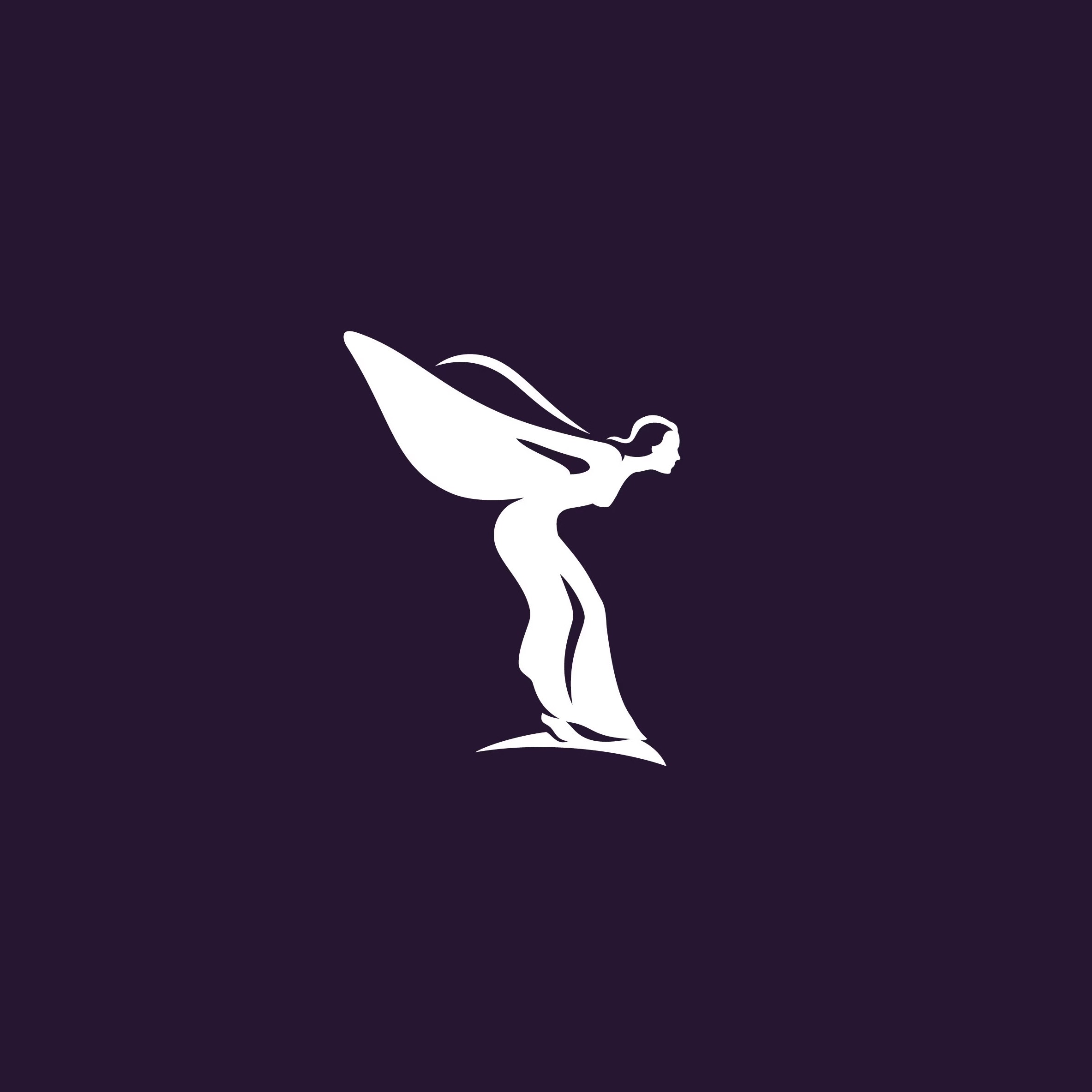 Emblem design for Madame FC depicting an M monogram in a circle with the words "Madame FC EST. 2003" inside on top of a background image of a soccer stadium.