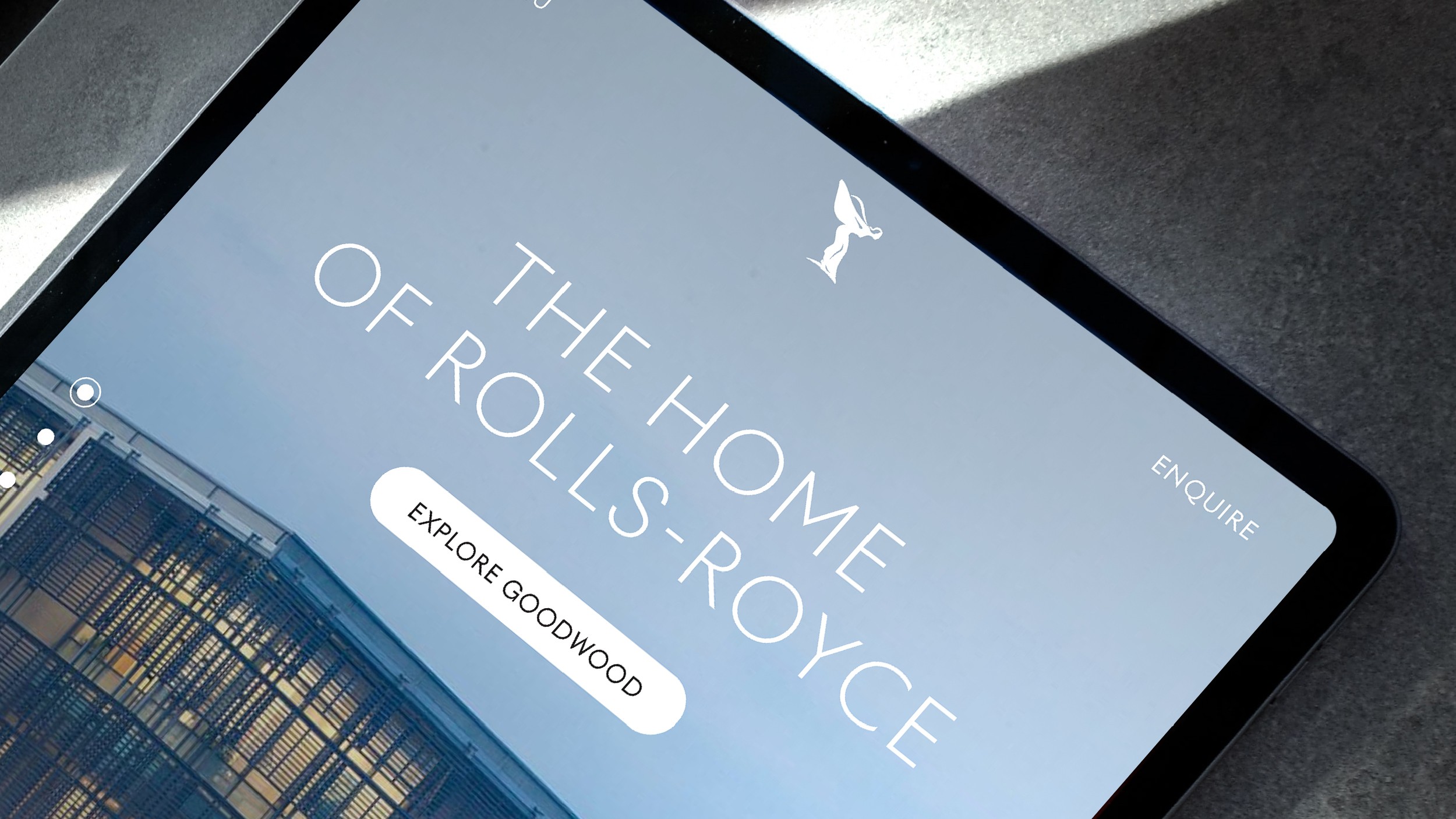 Stationery design of letterhead and business cards for the company Anders on top of a blurred photo of a house interior.